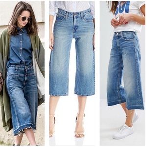 Levi’s wide leg crop jeans